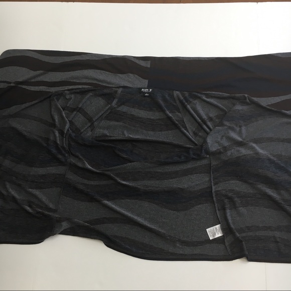 Allen B. Open Cardigan Brown Blue Gray long sleeve - Picture 6 of 7